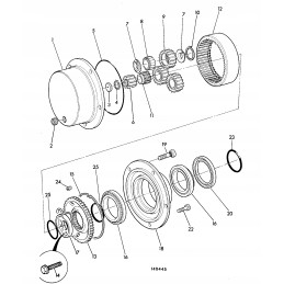 Satellite jcb 3cx 4cx hub 450 10206