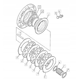 Brake seal rear axle jcb 3cx 813 50012
