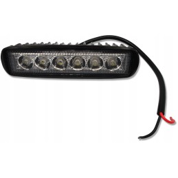 Rectangular LED work lamp headlight 10 30v 18w