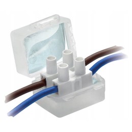 Gel junction box IP68 gelbox 40x28x19 mm