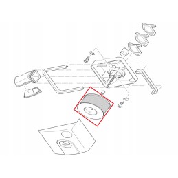 Hatz 1b20 air filter for rammer 50469000