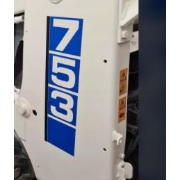 Warning stickers, vertical pictograms, sheet 1