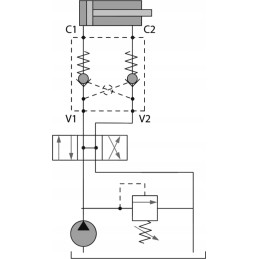 Hydraulic valve vbpde 1 4 return lock for 20l cylinder