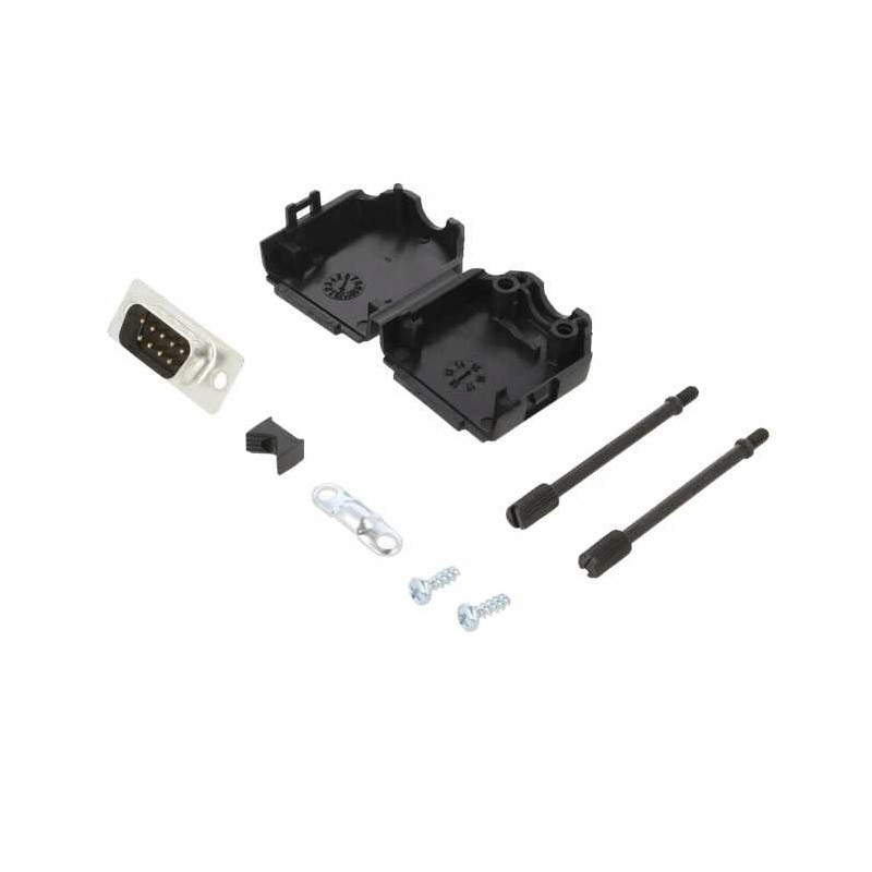 D sub 9 pin male plug