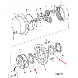 Hub bearing jcb 4cx 3cx 907 52200 arb