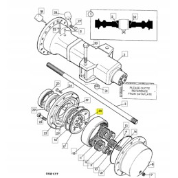 JCB 3CX 826 01060 hub mounting screw