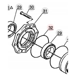 Manitou 106533 hub reduction cover oring
