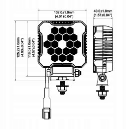 Work lamp 18led flood 26w 12 24v ip68 2800lm