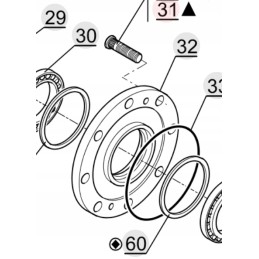 Manitou wheel stud 474283