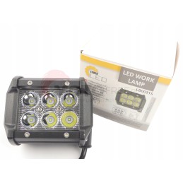 Halogen spot work lamp 6LED 18W 1800lm 4x4