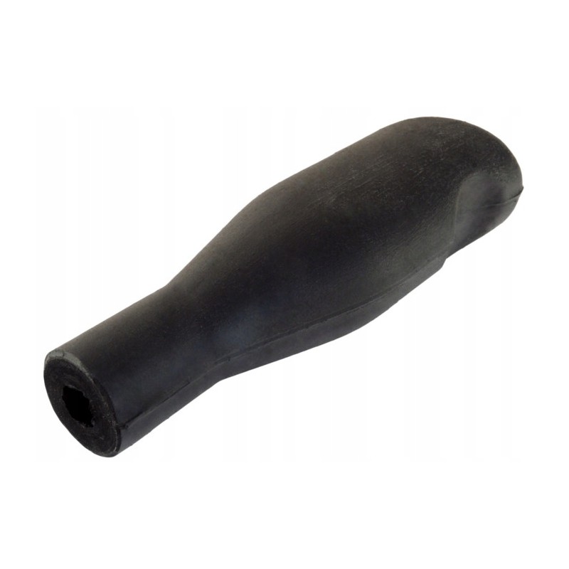 The handle is a knob, a rubber handle, a manipulator lever