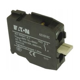 Auxiliary contact 1z, front mounting A22 EK10