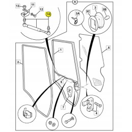 Shock absorber, door actuator 3cx 4cx jcb 128 13052