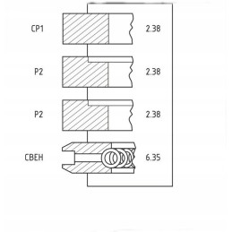 Perkins Massey Fergus piston ring set