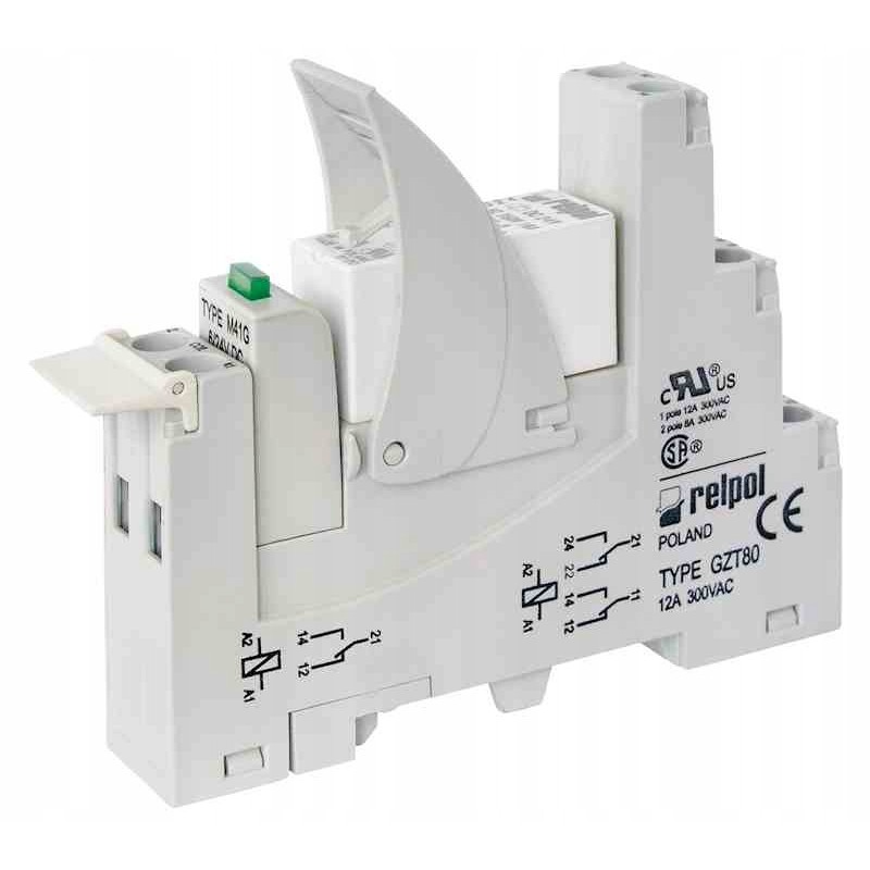 Interface relay 2p 8a 24vdc pi84 24dc m41g