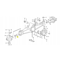 Polosi axle bush for Volvo Kop Lad 11988557