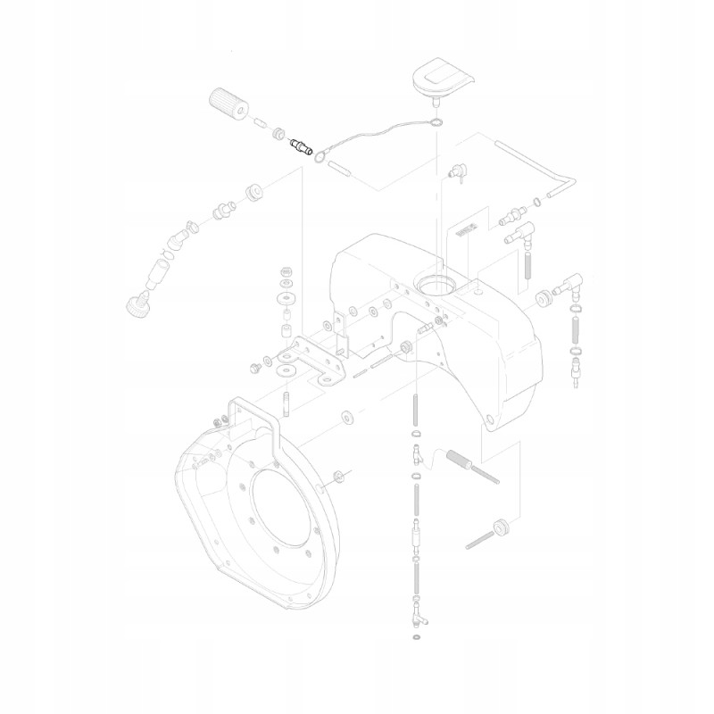 Hatz 05189001 fuel filter connector 1b20 1b30 1b40