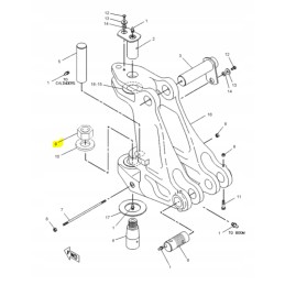 Conical pin nut cat 428e 8t3652
