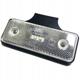 LED rear marker lamp, white, LED 2LED 12 24v