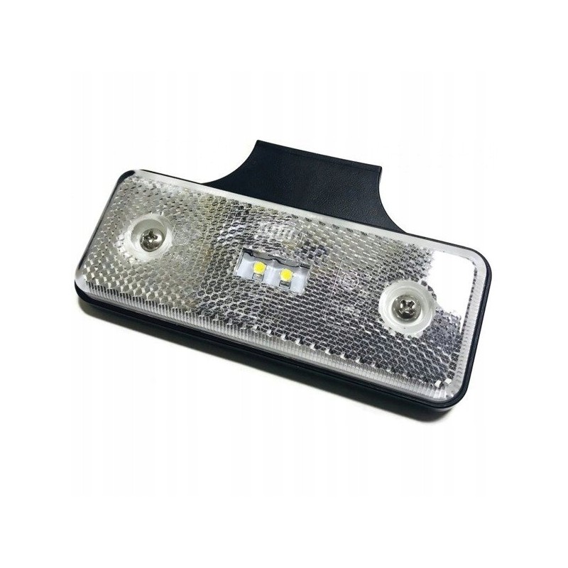 LED rear marker lamp, white, LED 2LED 12 24v