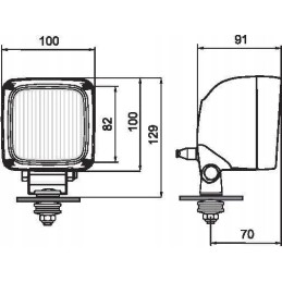 Square work lamp lkr5 26365