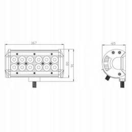 Halogen spot work lamp 12led 36w 3600lm 12 24v