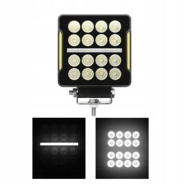 Square work lamp flood 16xled led strip