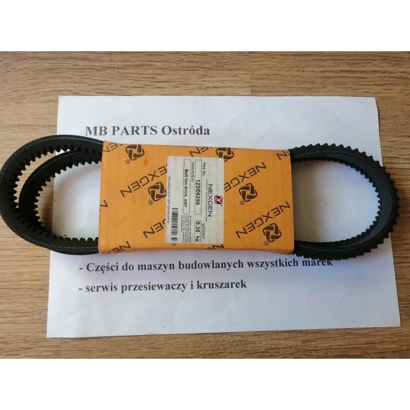 Valve belt jcb 3cx 4cx 13x1475 for 2005 123 06399