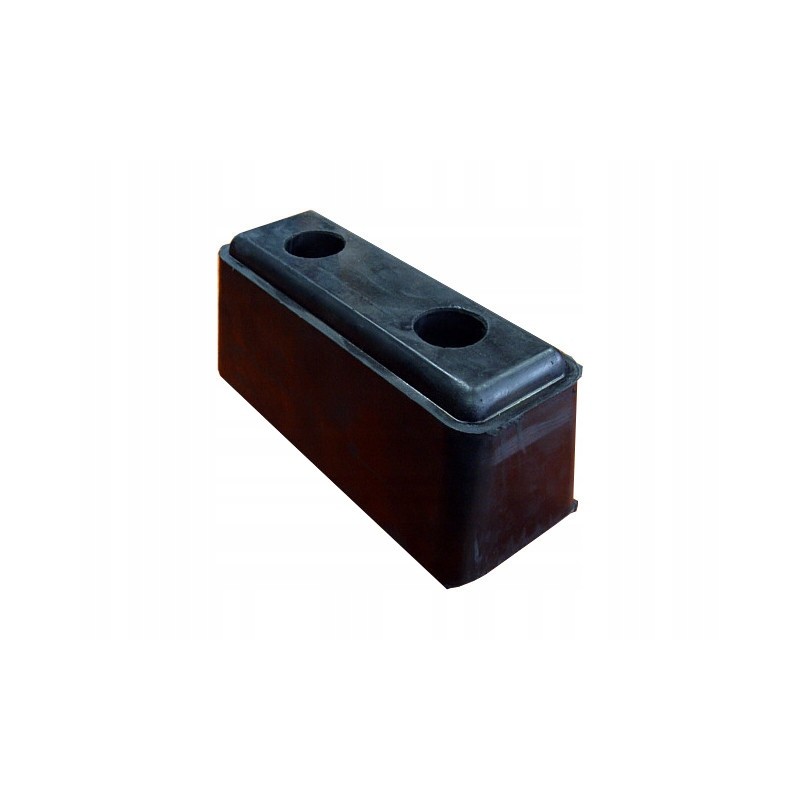 Rubber bumper 200x80x80 cm large, 2 holes