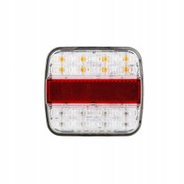 LED rear lamp, white, 4-functional, 12 24v 20led