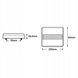 LED rear lamp, white, 4-functional, 12 24v 20led