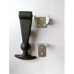 Cover holder set, galvanized rubber, 125mm, 16x15mm