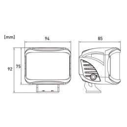 Work lamp 8led flood 27w 12 24v 1608lm r10