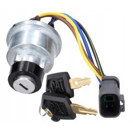 Ignition switch cat 428 432 434 438 1107887 2 keys