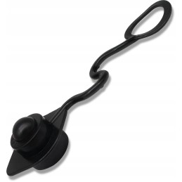 Euro plug dust cover cap, black