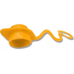 Plug dust cover for euro plug, yellow