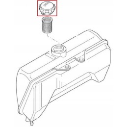 Hatz 1d41 1d42 fuel filler cap 40032701