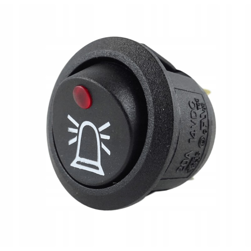 Warning light switch beacon 12v 20a 20mm