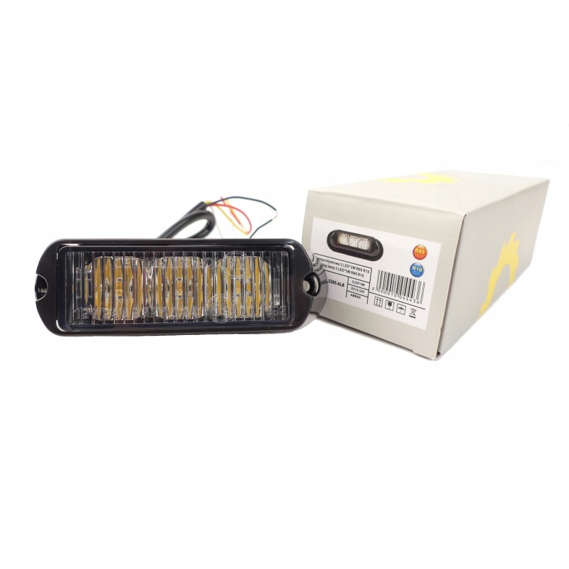 Strobe lamp 3LED 9w 12 24v r65 r10 alr