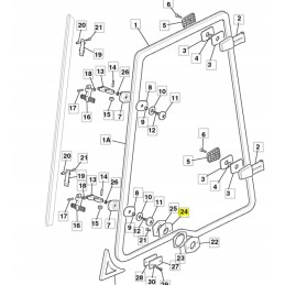 Lock seal for cva jcb backhoe loader