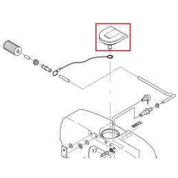 Hatz 1b20 1b30 1b40 fuel filler cap 01535302