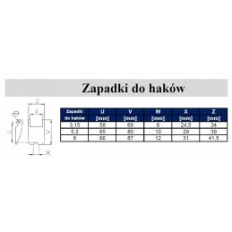 Pawl securing swivel hook 3 15t hds