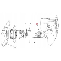 Drive shaft cross clamp cat 30 2 mm 5v2545