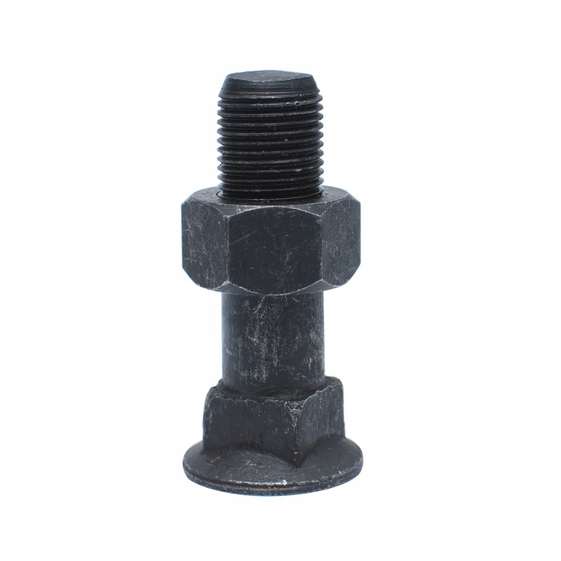 Screw fastening the slide of the JCB backhoe loader