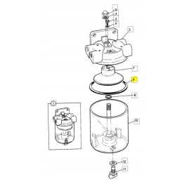 Jcb clarifier glass seal 32 904708