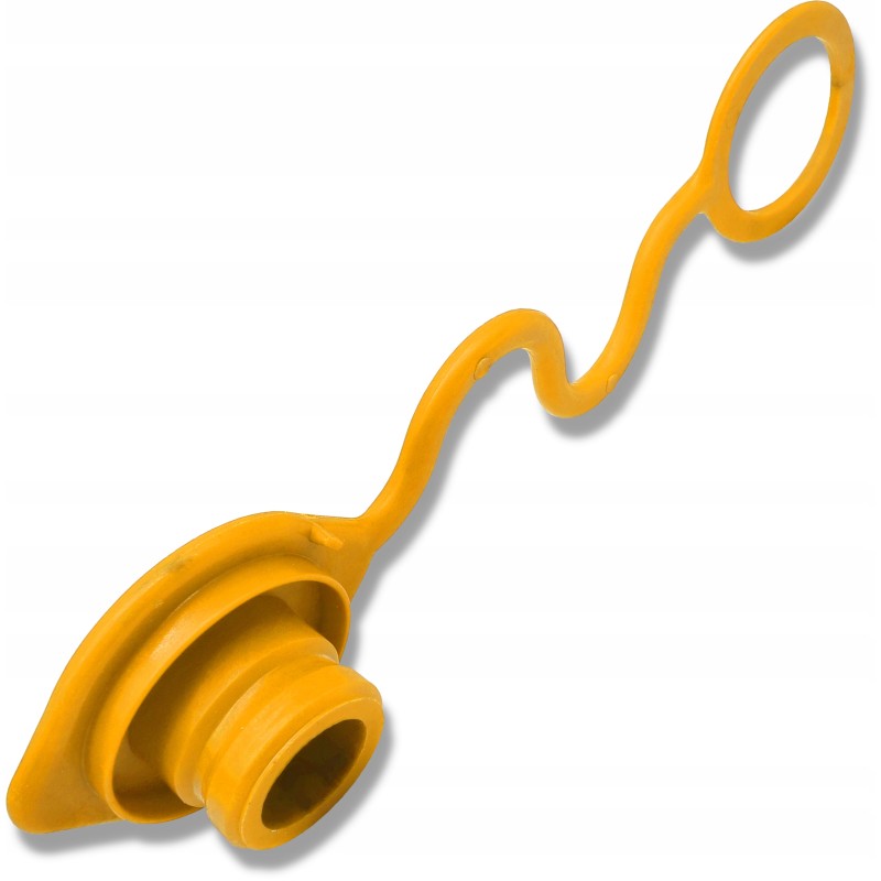 Plug, dust cover, euro socket, yellow