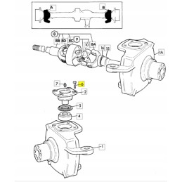 JCB steering knuckle bolt