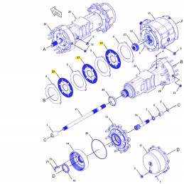 Cat 428e 432e brake disc 2385291