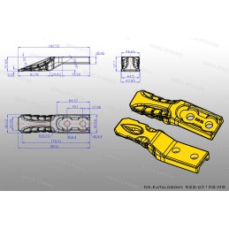 Mini excavator buckets 522 00102 mega strong hd