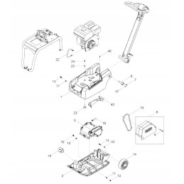 Wacker 0201014 V-belt bpu3050 bpu3050a
